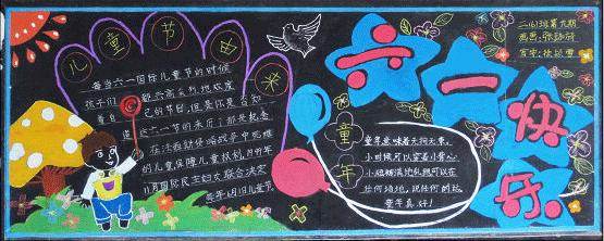 六一儿童节黑板报