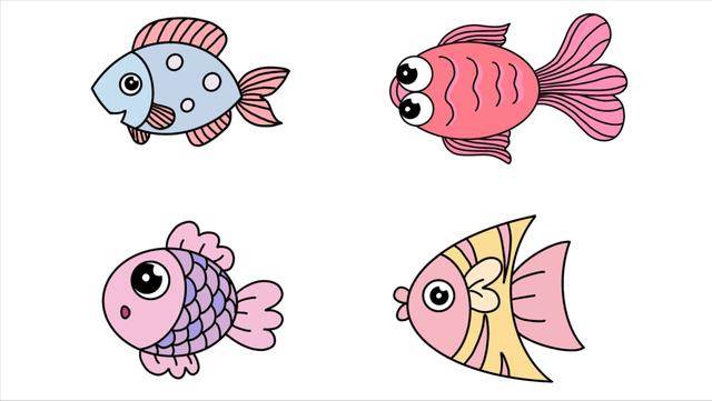 简笔画小鱼