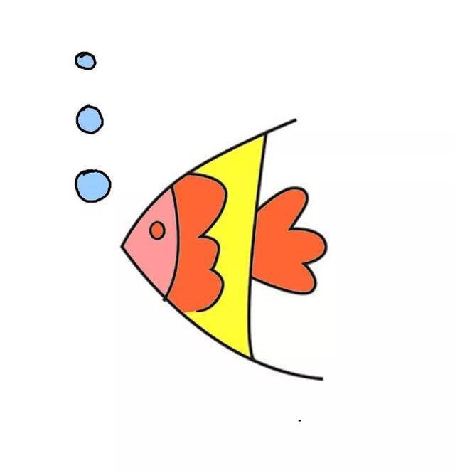 小金鱼简笔画
