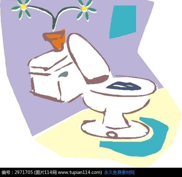 马桶简笔画