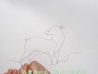 麋鹿简笔画