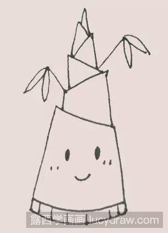 竹笋简笔画