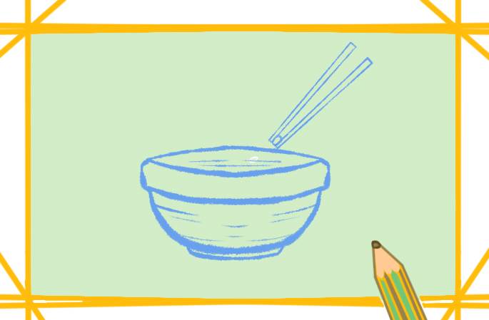 节约粮食简笔画