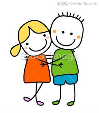 小人简笔画一男一女