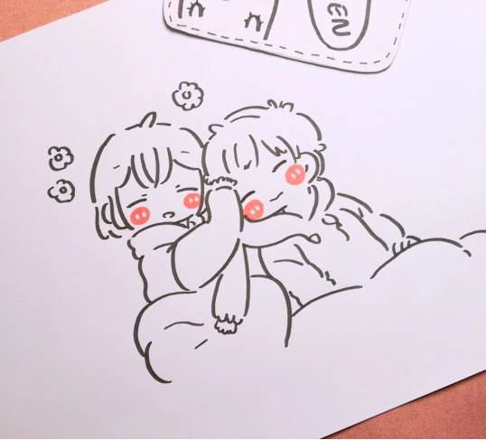 小人简笔画一男一女