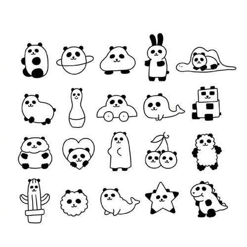 小动物的简笔画