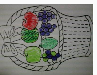 水果篮简笔画