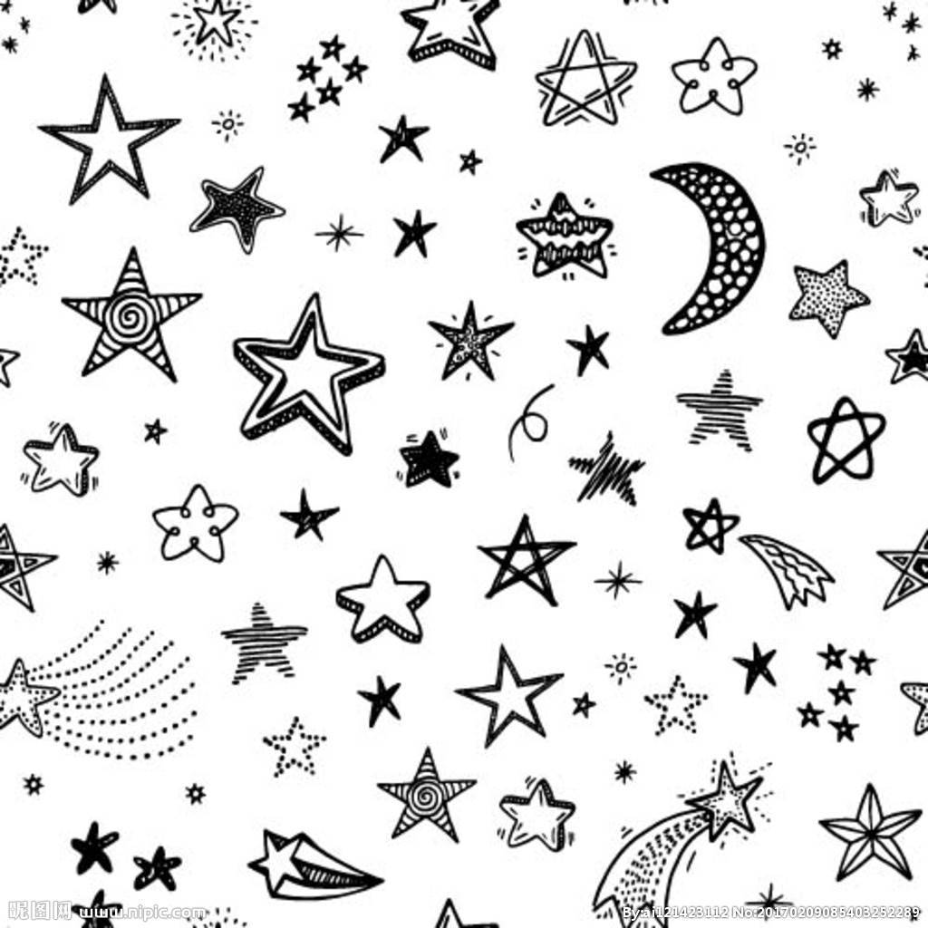繁星简笔画