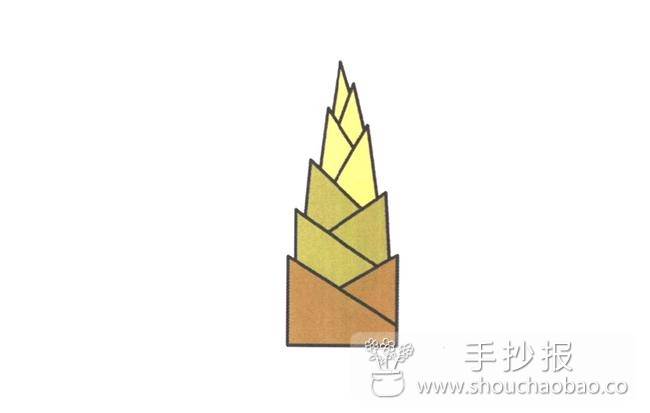竹笋简笔画