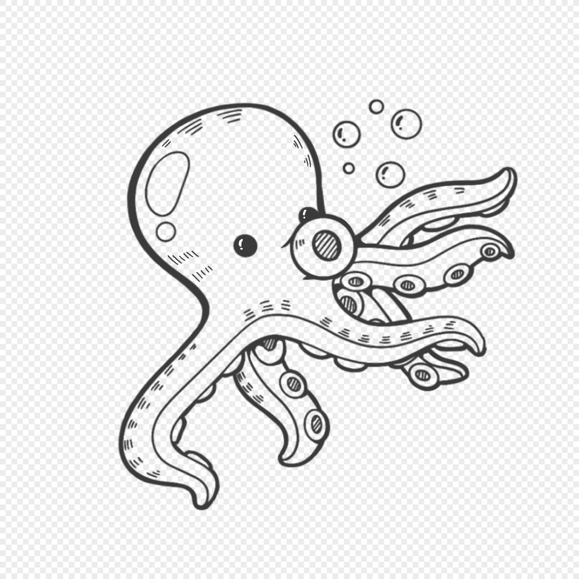八爪鱼简笔画