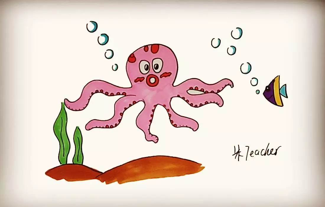 八爪鱼简笔画