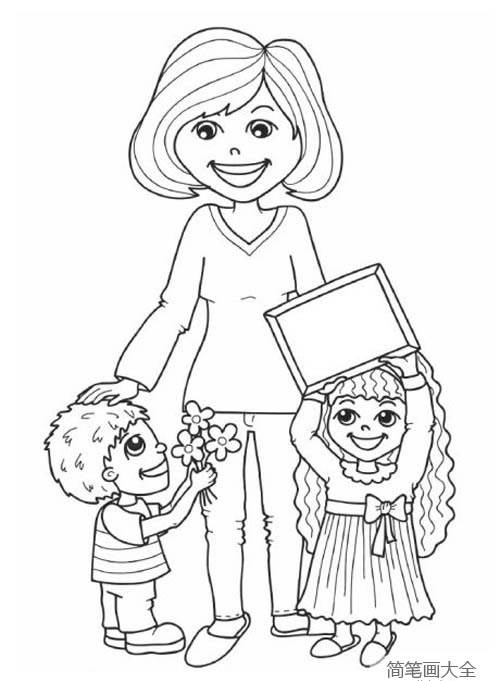 教师简笔画