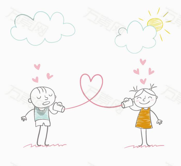 小人简笔画一男一女