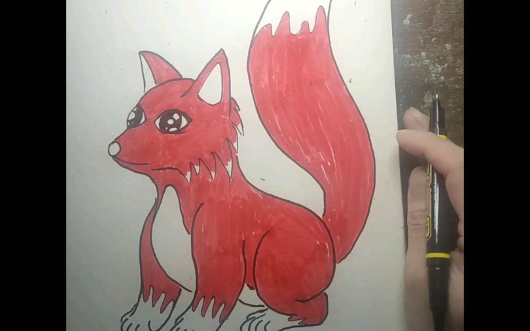 狐狸的简笔画