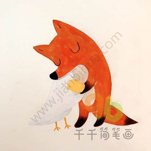 狐狸的简笔画