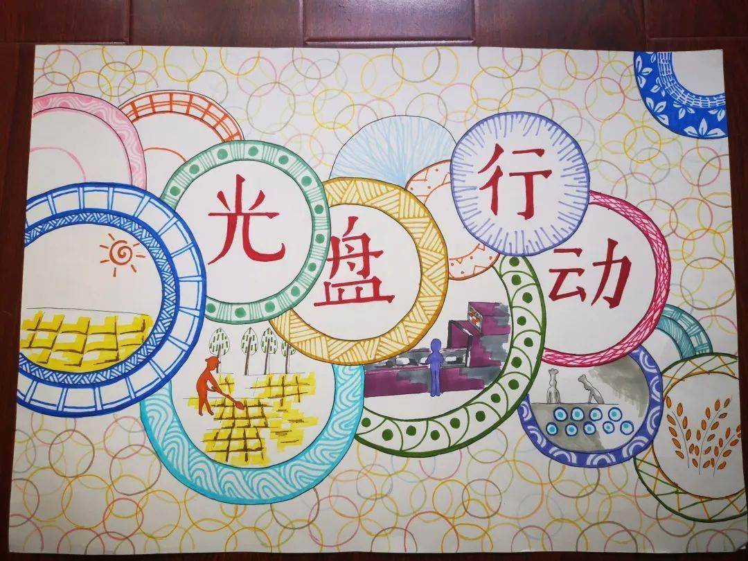 光盘行动简笔画
