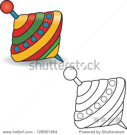 陀螺 简笔画