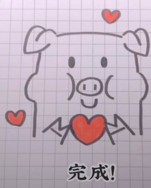 简笔画小猪