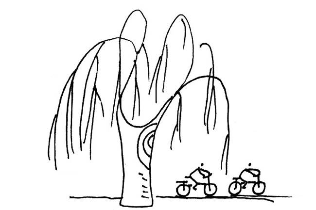 秋天的景色简笔画