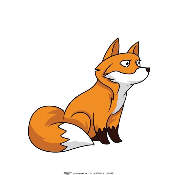 狐狸的简笔画