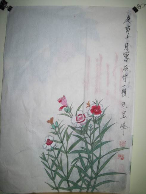 石竹花简笔画