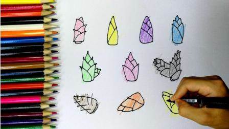 竹笋简笔画