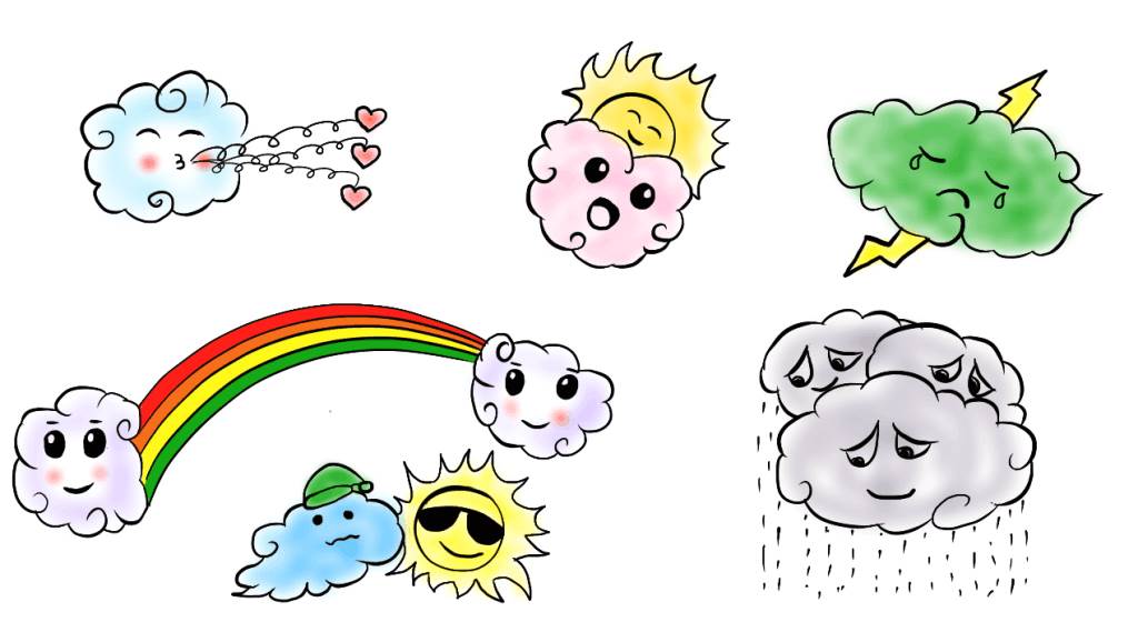 可爱表情包简笔画