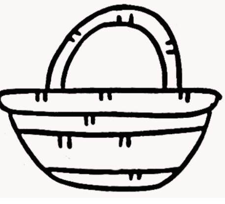 水果篮简笔画