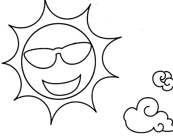 太阳的简笔画