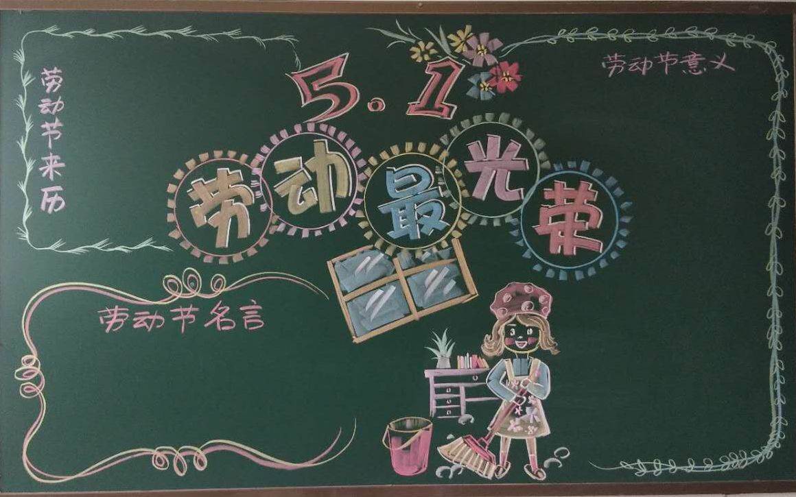 庆五一黑板报