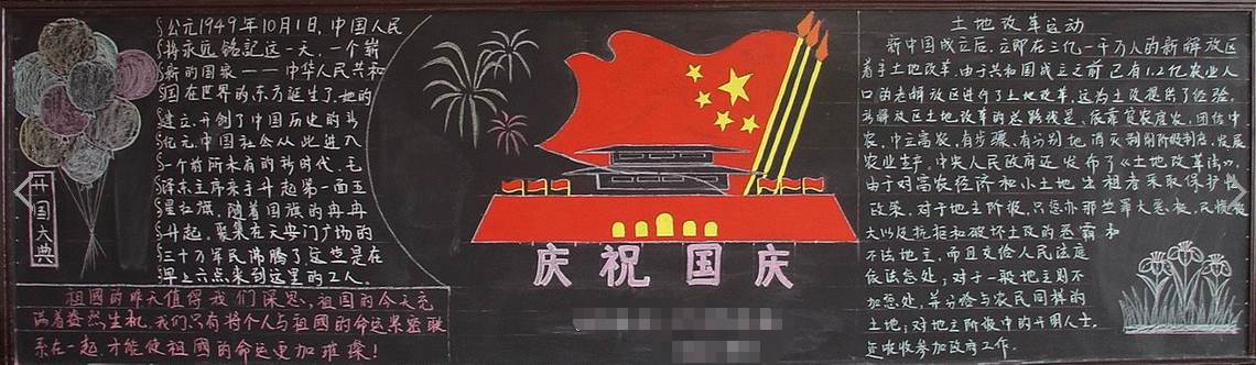 黑板报祖国
