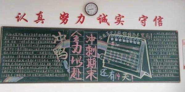 期中考黑板报