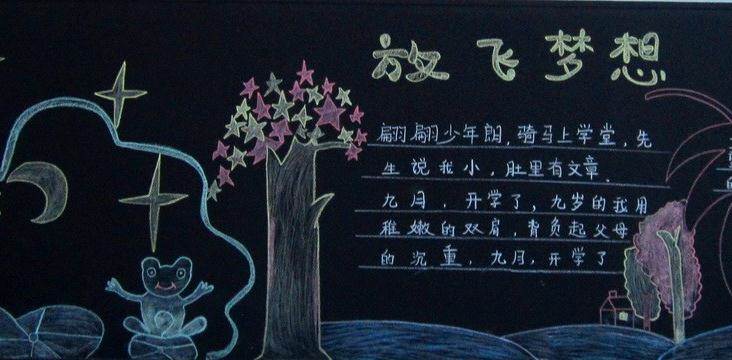 初中的黑板报