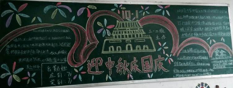小学国庆节黑板报