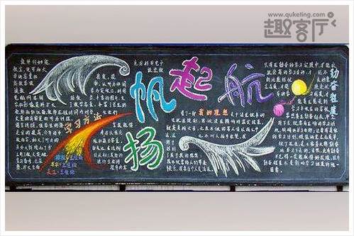 新学期新起点黑板报