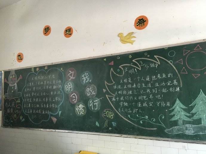 黑板报的树
