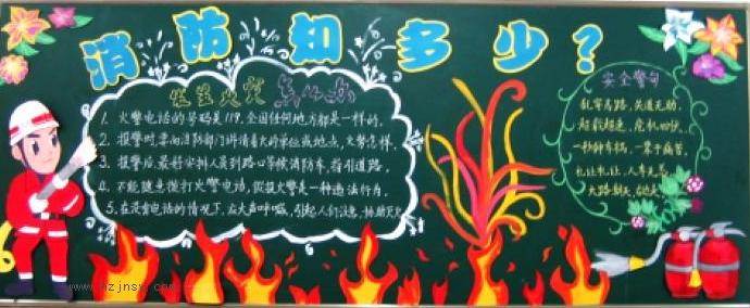 安全黑板报版面设计