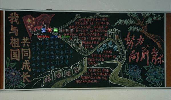 黑板报祖国