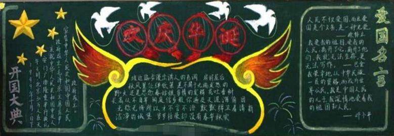黑板报祖国