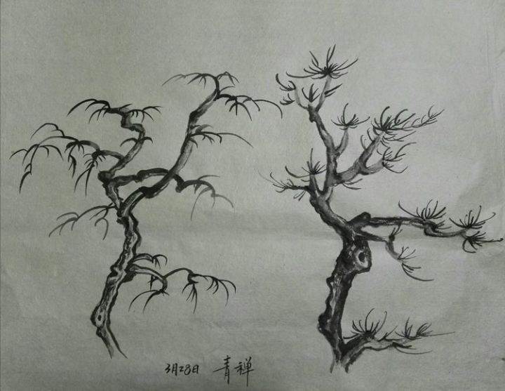 枯树简笔画