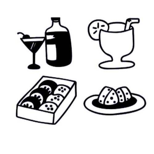 美食简笔画图片大全