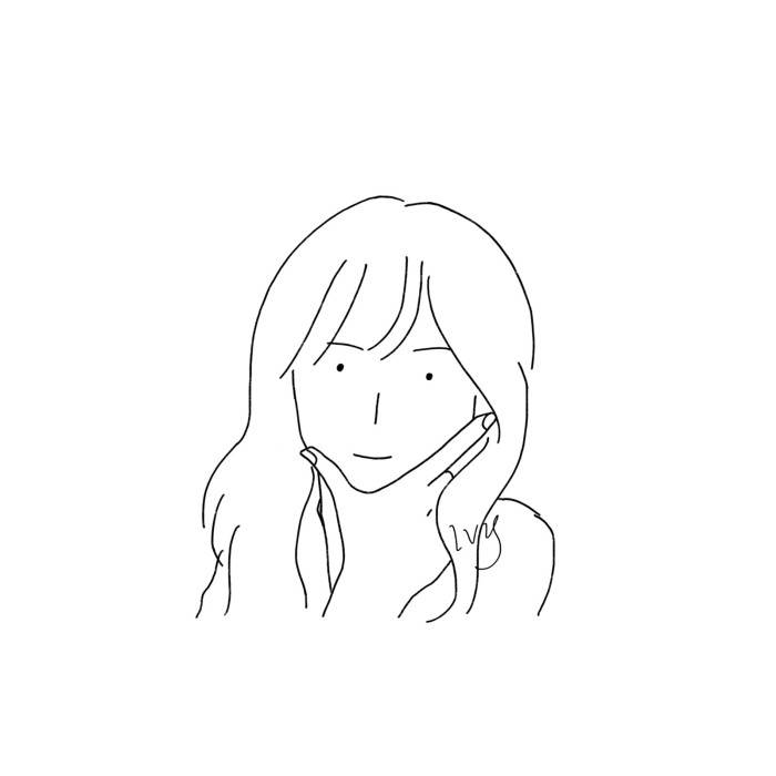 简笔画头像女