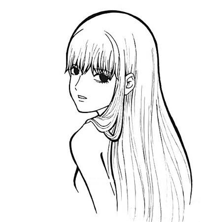 简笔画头像女