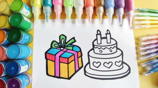 生日贺卡简笔画