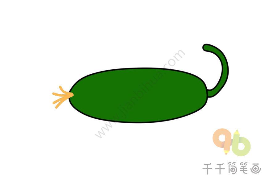 苦瓜简笔画