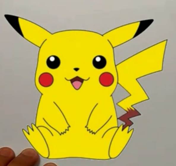 皮卡丘的简笔画