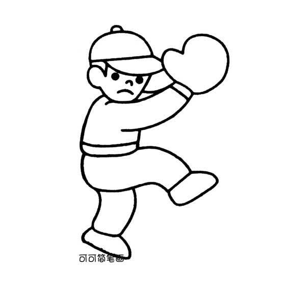 棒球简笔画