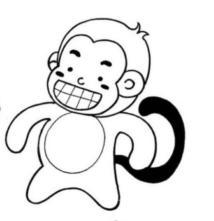 画猴子简笔画