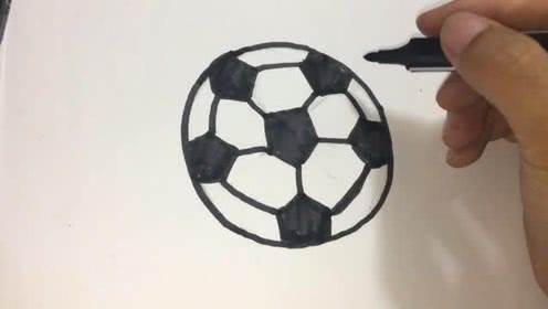 足球简笔画图片