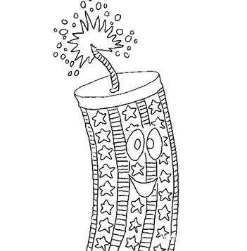 爆竹简笔画